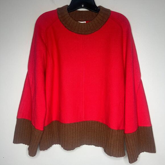 Anthropologie x Maeve Sweater Women's S The Chandler Relaxed Colorblock Crewneck - Picture 2 of 10